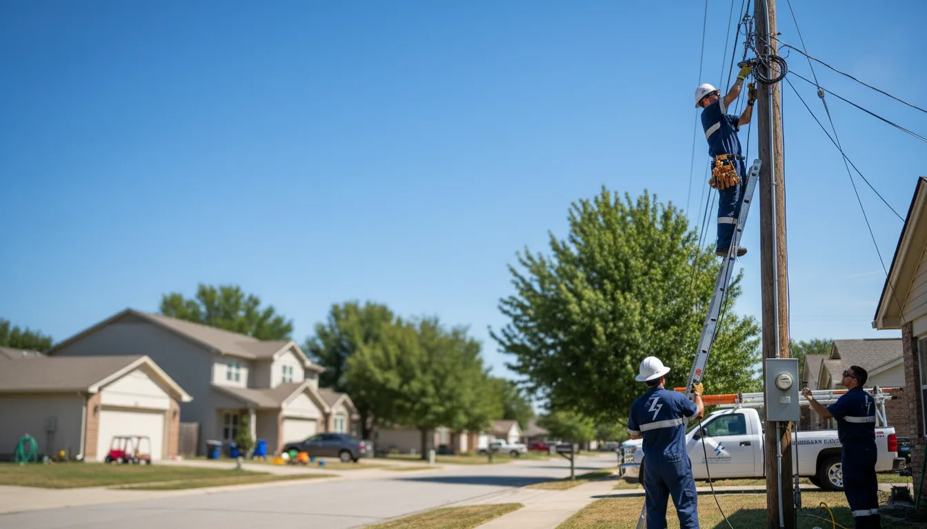 Residential electrician providing installation services in Traer, IA